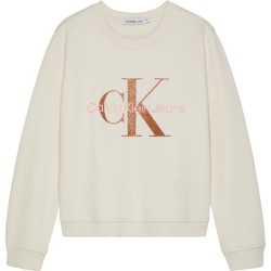 Μπλούζα Calvin Klein IG0IG02207_YBI Εκρού JNR