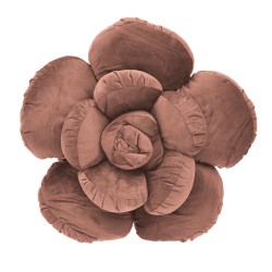 Μαξιλάρι Βελούδινο Λουλούδι Ροζ 45x45 Inart